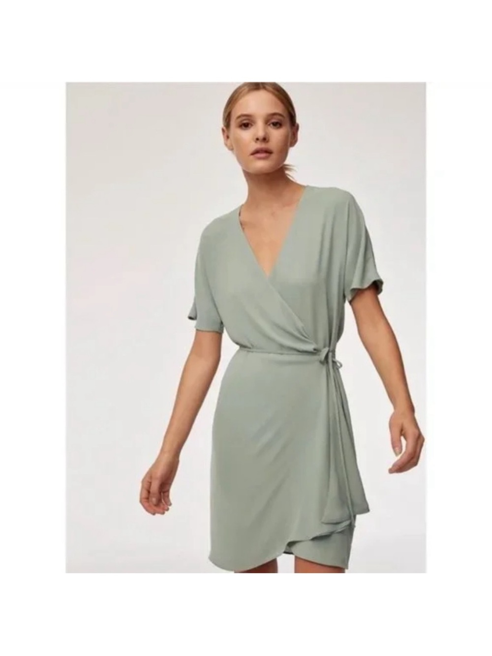 Aritzia Wallace Dress in Sage